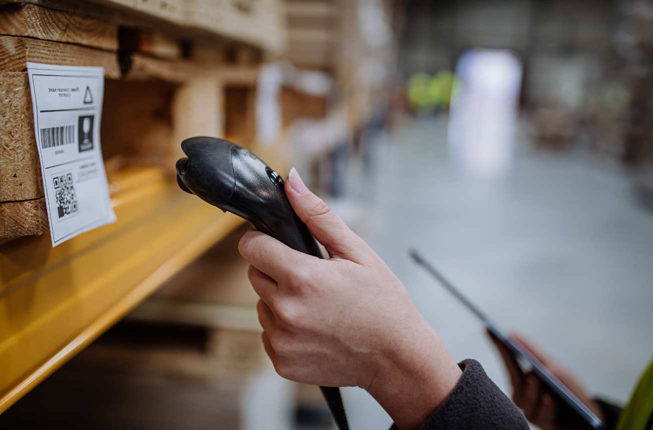 Scannen van een label